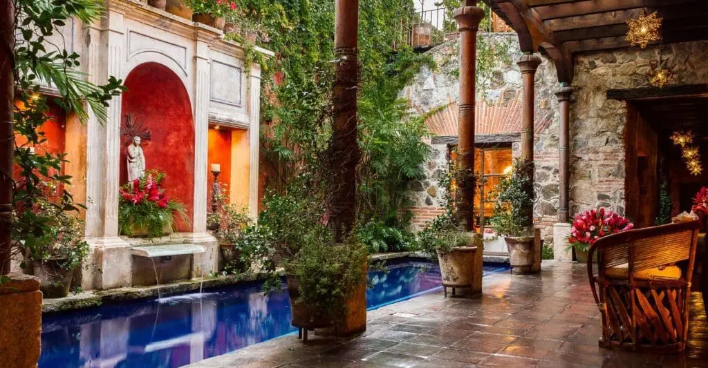 Guatemala, Posada del Angel, Patio, Latin America Tours