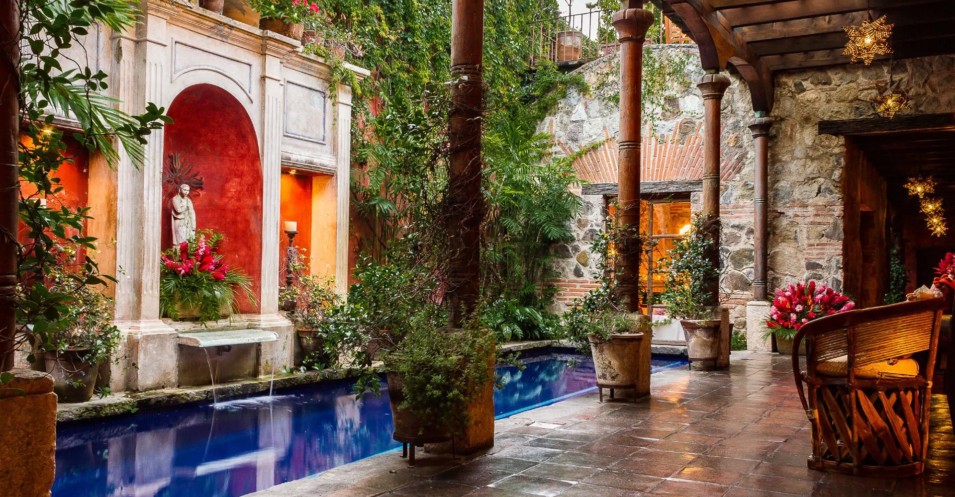 Guatemala, Posada del Angel, Patio, Latin America Tours