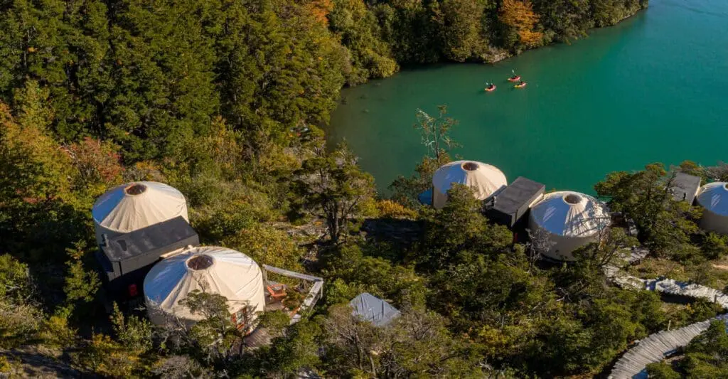 Chile, Patagonia Camp, Luftansicht, Latin America Tours