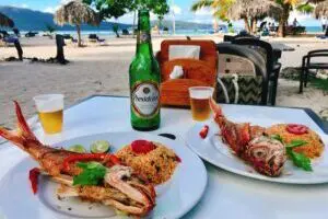 Domninikanische Republik Las Galeras,Presidente, Fisch, Reis, Mittagessen, Reisebericht, Latin America Tours