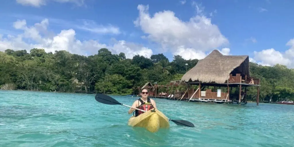 Mexiko, Bacalar, Kayak, Yucatan Halbinsel Mietwagenreise, Familienferien, Latin America Tours