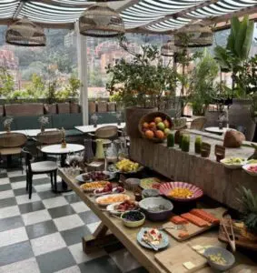 Kolumbien, Bogota, Frühstück Hotel Bogota, Hotel Coco, Latin America Tours, Reisen