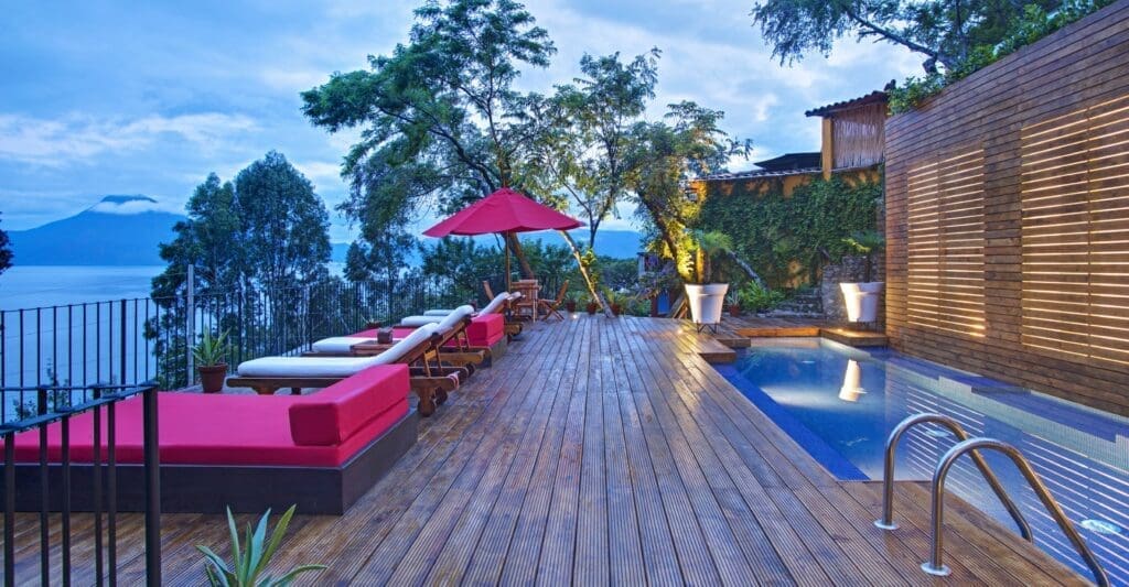 Guatemala, Casa Palopo, Pool Deck, Latin America Tours