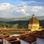 Kolumbien, Barichara Kolonialstadt, Blick über die Dächer, Latin America Tours, Reisen