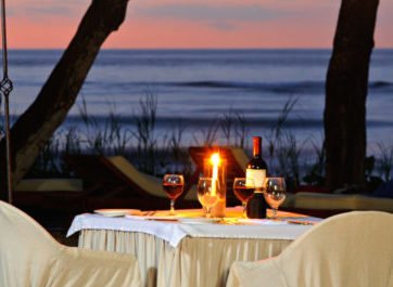Costa Rica, Hotel Capitan Suizo, Abendessen am Strand, Latin America Tours