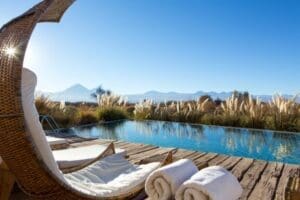 Chile, Pool mit Aussicht im Hotel Tierra Atacama, Latin America Tours, Reisen