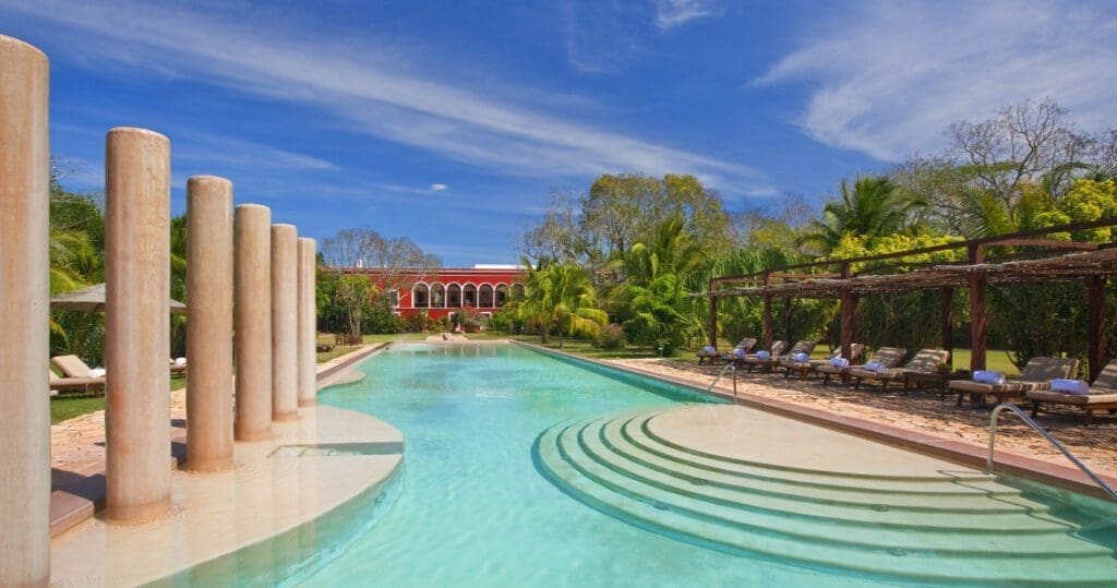 Mexiko, Hacienda Temozon, Hauptpool, Latin America Tours