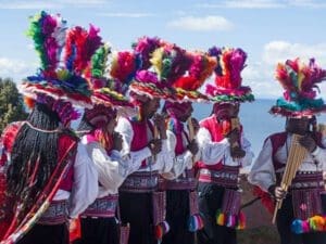 Peru, Isla de Taquile, Indios in Tracht, Reise planen, Latin America Tours