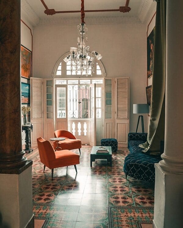 Kuba, Cienfuegos, Casa Buenavista, Wohnzimmer, Kolonialhaus, Casa Particular, Latin America Tours