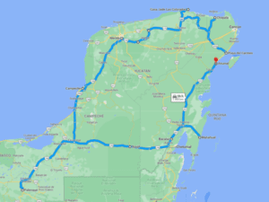Mexiko, Reiseroute, Google Maps, Yucatan Halbinsel Mietwagenreise, Familienferien, Latin America Tours