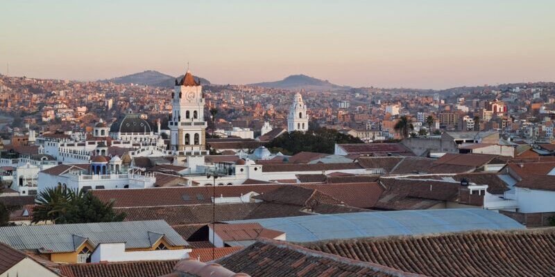 Bolivien, Sicht auf Sucre Altstadt, Latin America Tours, Reisen