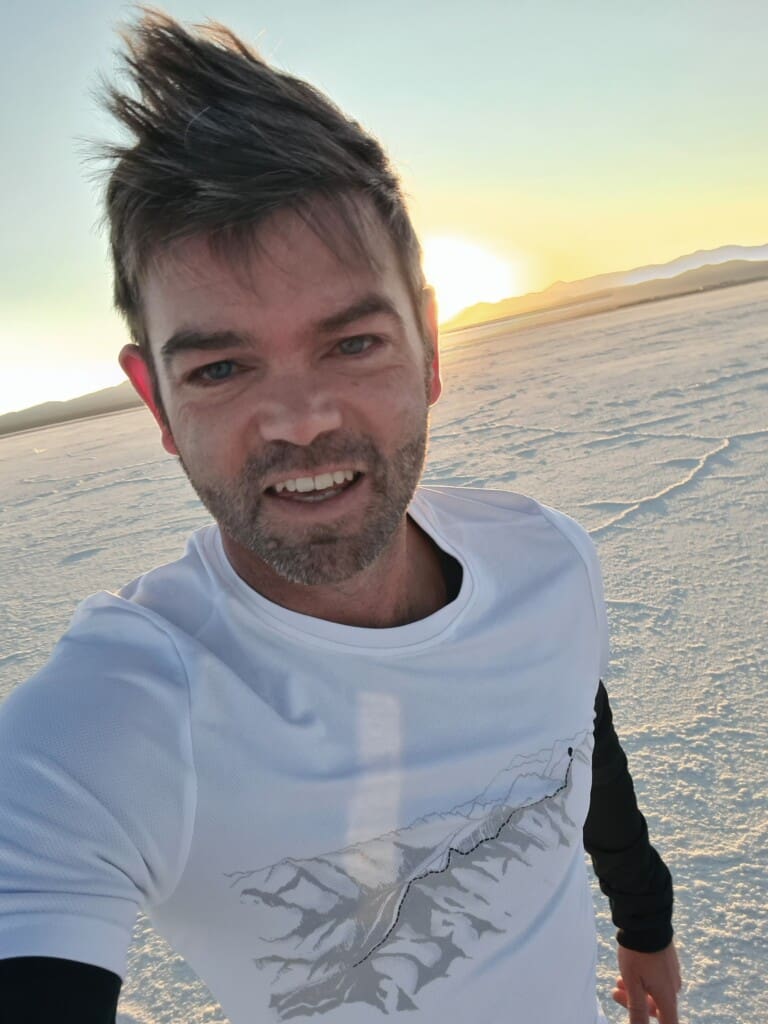 Bolivien, Tanael Michel, Jogging auf dem Salzsee, Latin America Tours, Reisen