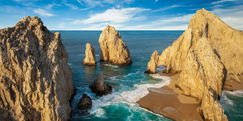 Mexiko, Baja California, Arch Felsen im Meer, Mietwagenreise Naturwunder Baja California, Latin America Tours