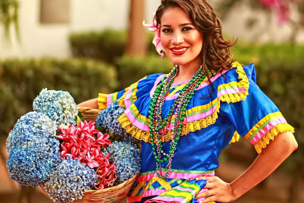 Panama, Blumenfrau, Latin America Tours