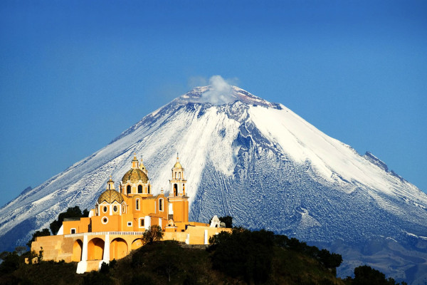 Mexiko, Puebla Cholula, Vulkan, Kirche, Latin America Tours