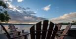 Jicaro Island Lodge, Deck Abendstimmung