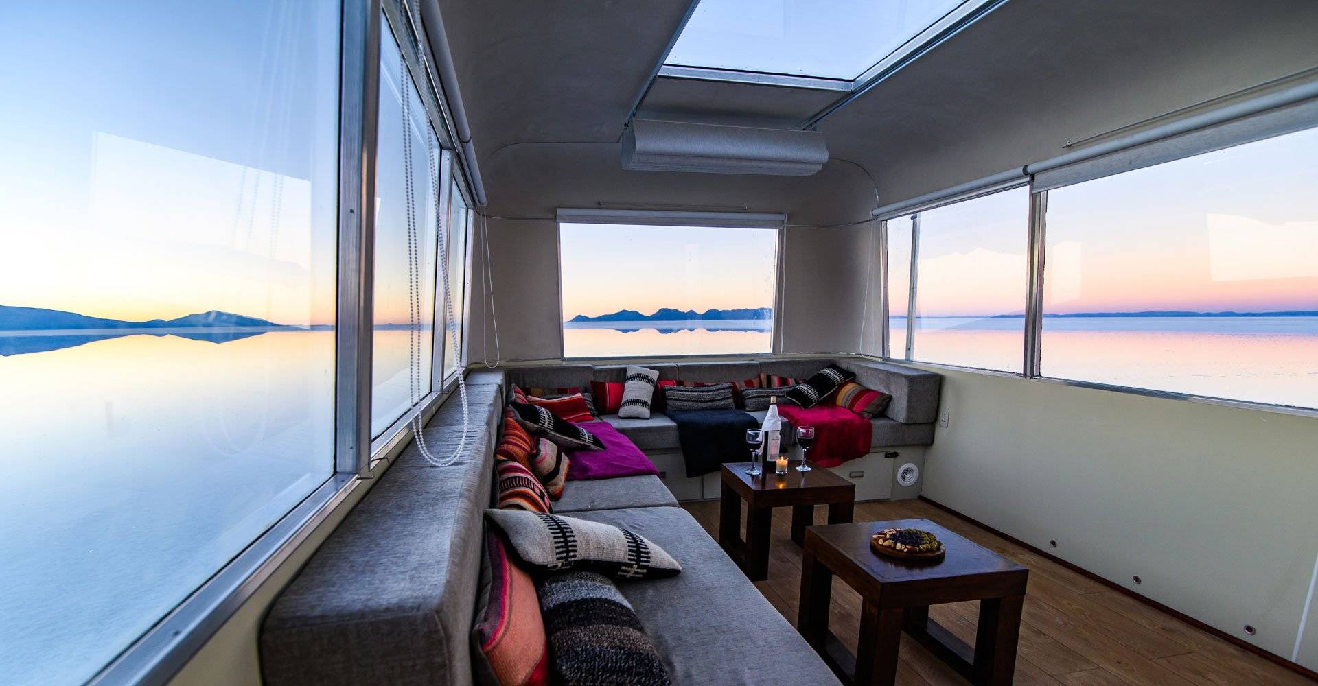 Bolivien, Uyuni Airstream-Camper, Sky Lounge, Latin America Tours