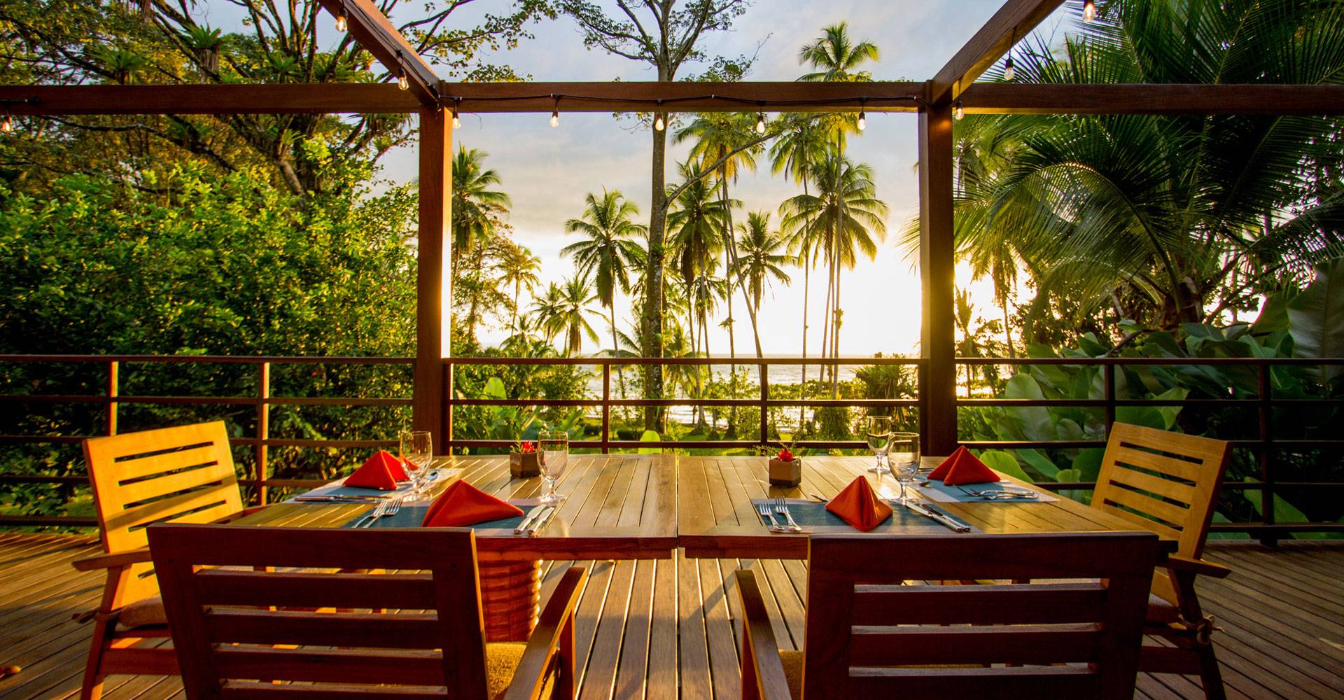Costa Rica, Playa Cativo Lodge, Terrasse Restaurant, Latin America Tours