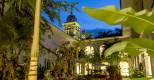 Hotel del Parque, Patio Abendstimmung