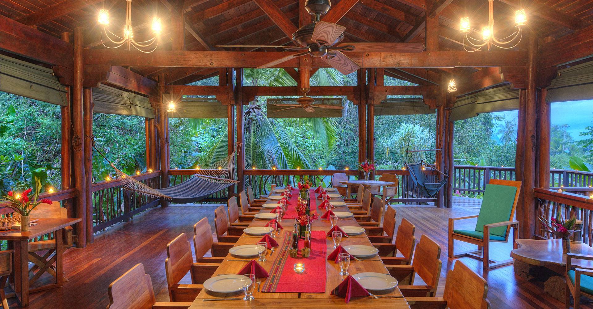 Costa Rica, Playa Nicuesa Lodge, Restaurant, Essbereich, Latin America Tours
